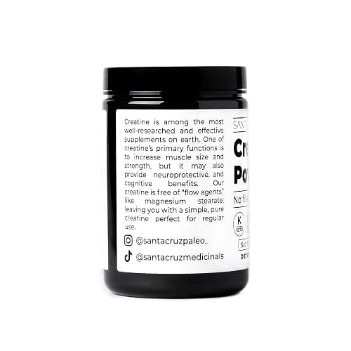 Santa Cruz Paleo, Creatine Monohydrate Powder Micronized, Unflavored Pre Workout and Muscle Support Supplement, Gluten Free Keto, Mix with Water or Shakes, No Fillers or Additives, 80 Servings, 400g thumbnail 5