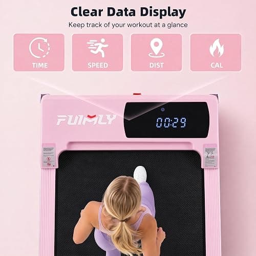 Walking Pad Treadmill, Funmily 3.0HP Under Desk Treadmill for Home/Office, 2026 Upgrade 3-in-1 Portable Treadmills with Remote Control, LED Display, 300 Lb Capacity,No Assembly Required thumbnail 5