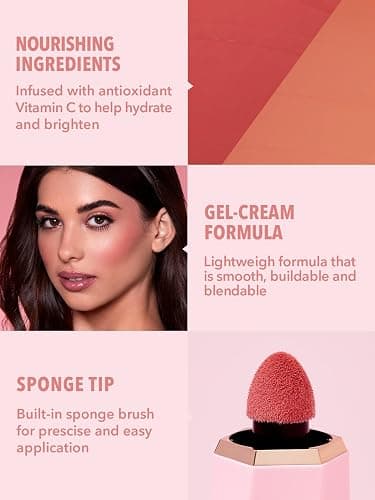 SHEGLAM Color Bloom Liquid Blush Makeup for Cheeks Matte Finish - Love Cake thumbnail 7