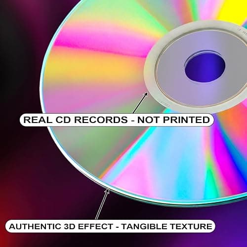 Wavyknot 36 Pcs 90s Party Decoration Real Plastic CDs Disco Hanging Decor Y2K 2000s Retro CDs Garland with Fishing Line and Hooks Musical Ceiling Decor for 60s 70s Birthday Music Party thumbnail 8