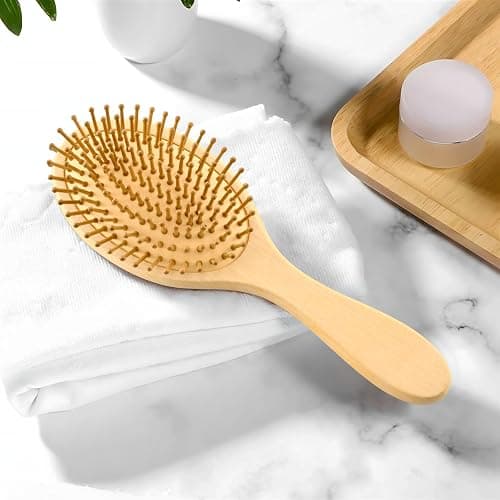 ALAZA Fire Dragon & Ice Dragon Hair Brush for Women Men Natural Wood Detangler Brushes for All Hair Types Hairbrush for Wet & Dry thumbnail 7
