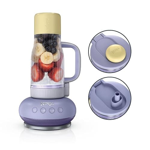 Ninja Blendboss™ | Personal Blender for Smoothies & Frozen Drinks | 26oz Travel Tumbler with LeakProof Lid, Chug Spout & Detachable Straw | Auto-iQ Technology | Lavender Lemonade | DB351PR - Image 1