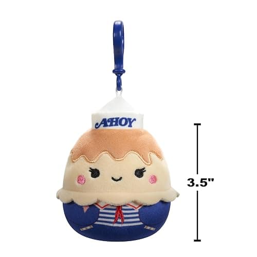 Squishmallows Original “Stranger Things” 3.5-Inch Chocolate Pudding + USS Butterscotch 2-Pack - Official Jazwares Plush (Clips) thumbnail 3
