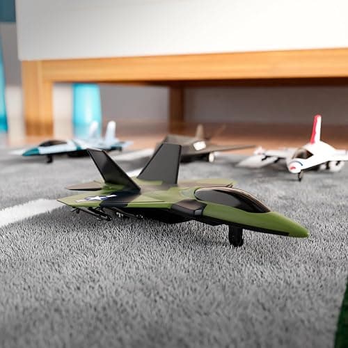United Sates Air Force 4-Pack Toy Jet Squadron Die Cast Airplanes, Pull Back Military Fighter Jets, Diecast Air Plane Models thumbnail 6