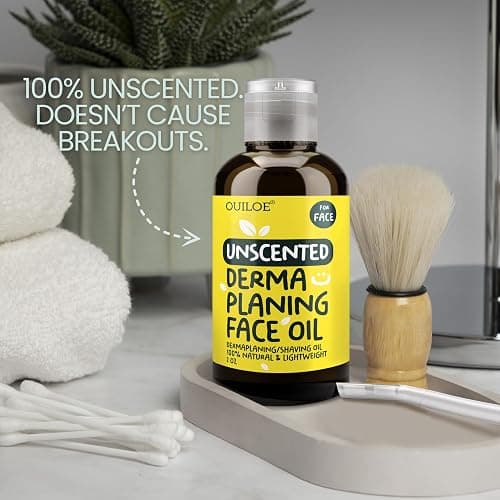 Dermaplaning Kit for Women - Face Shaving Kit with Oil and Tool for Beginners - Safe for Sensitive and Oily Skin - Organic, Lightweight & Non Comedogenic, 2oz thumbnail 6
