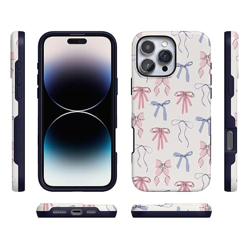 Casely iPhone 16 Pro Case | Coquette Girlie | Pastel Bows Case | Bold Protective Case Design | Compatible with MagSafe thumbnail 5