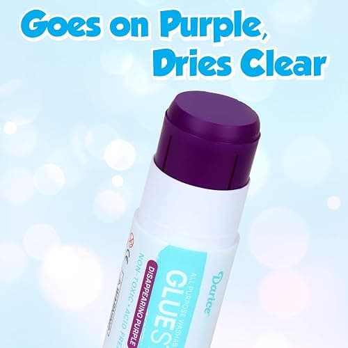 Darice Giant Disappearing Purple Glue Sticks, Large 115-gram Jumbo XL Glue Stick - Dries Clear, Washable, Non-Toxic - Classroom Back to School Supplies - 1 Pack 4.05oz thumbnail 6
