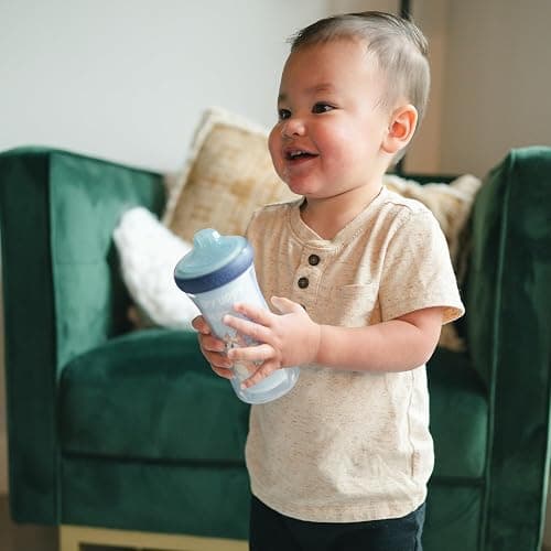 The First Years Bluey Insulated Sippy Cups - Dishwasher Safe Spill Proof Toddler Cups - Ages 12 Months and Up - 9 Ounces - 2 Count thumbnail 4