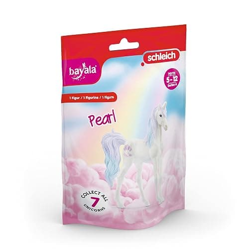 Schleich bayala, Limited Edition Collectible Unicorn Toys for Girls and Boys, Gemstone Unicorn Figurines, Pearl thumbnail 4