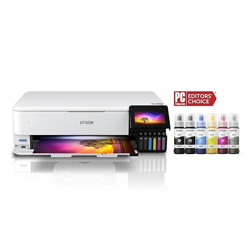 Epson EcoTank Photo ET-8550 Wireless Wide-format Color All-in-One Supertank Printer with Scanner, Copier, Ethernet and 4.3-inch Color Touchscreen thumbnail 2