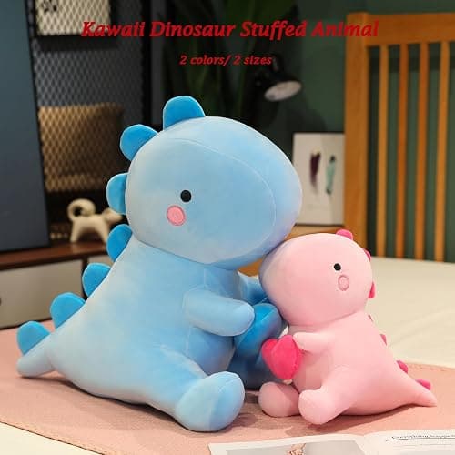 SQEQE Dinosaur Stuffed Animal, Loving Soft Dino Plush Toys with Holding Heart, Sweet Romantic Anniversary Birthday Gift for Her Girls Boys Girlfriend(Pink,12 inch) thumbnail 8