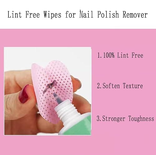 Lint Free Nail Wipes, 1000 PCS Nail Wipes Eyelash Extension Glue Wipes,Nail Polish Remover Wipes Lint Free,Non-Woven Super Absorbent Soft Lash Glue Wipes for Lash Extension Supplies,Colorful thumbnail 6