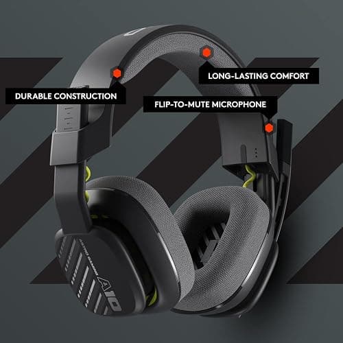 ASTRO A10 Gaming Headset Gen 2 Wired Headset, Over-ear Gaming Headphones, Lightweight, Flip-to-mute microphone, 32 mm drivers, Compatible with Xbox Series X|S, Xbox One, Nintendo Switch, PC - Black thumbnail 9