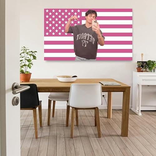 Malachi Barton Flag 3x5 Ft Pink American Flag Tapestry Funny USA Poster – College Dorm Room Decor Wall Art, Bedroom Poster, Outdoor Party Tailgate Yard Flag with 4 Brass Grommets #2 thumbnail 5