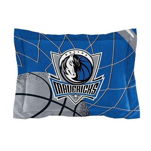NORTHWEST Dallas Mavericks Officially Licensed NBA Comforter Set – Full/Queen & Twin/Twin XL – Soft Bedding with Team Logo & Pillow Shams – Basketball Fan Bedroom Set, Full/Queen thumbnail 4
