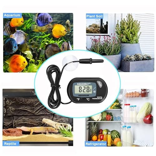 AQUANEAT 2 Pack Aquarium Thermometer, Fish Tank Thermometer, Digital Temperature Test, with Large LCD Display thumbnail 7