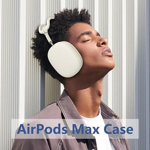 Silicone Case Cover for AirPods Max USB-C (2024), Anti-Scratch Sweat-Proof Ear Pad Case Cover/Ear Cups Cover/Headband Cover Accessories Silicone Protector for AirPods Max Headphones (Stone) thumbnail 6