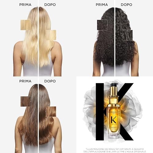 Kérastase, Olio Per Capelli Secchi e Spenti, Anti-crespo, Termoprotettore, Con Olio di Argan, Marula e Camelia, L'Huile Originale Elixir Ultime, 75 ml thumbnail 3