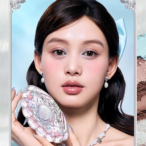 Flower Know Muschel- und Perlen Design 6-farbige Make-up-Palette, Lidschatten, Rouge, Hervorhebung und Kontur,Flower Know Make-up-Palette (B) thumbnail 7