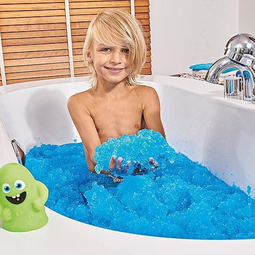 ZIMPLI - Gelli Baff Bleu, 1 Bain ou 6 utilisations, transforme magiquement l'eau en Une Substance gluante épaisse et colorée, Cadeaux d'anniversaire pour Enfants, Jouets de Bain éducatifs thumbnail 3