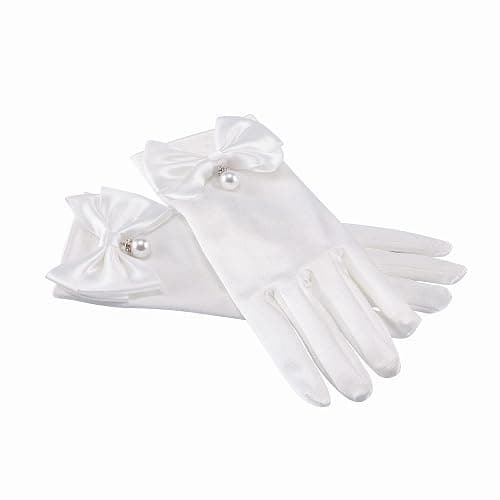 Ayliss Women Bridal Wedding Gloves Satin Short Opera Party 1920s Fancy for Special Occasion Dress Formal Dancing Cosplay thumbnail 6