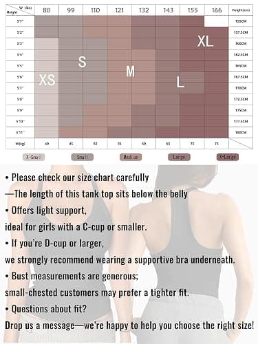 Danysu V Neck Racer Back Tank Top for Women Padded Ribbed Long Tank Fitted Basic Cami Tops thumbnail 6