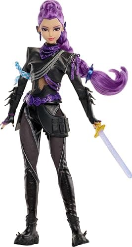 ​Mattel Kpop Demon Hunters HUNTR/X Rumi Deluxe Fashion Doll | Wearing Removable Battle Look with Sword Accessory, 11 Posable Joints, Inspired by the Movie​​ - Image 1