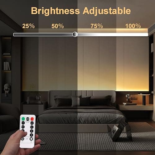 CCILAND 3m Battery LED Strip Lights with Remote Control, 90 LED Lights Strip Waterproof, 8 Modes, Dimmable, Timer, Self-Adhesive, Cuttable for Bedroom Mirror Kitchen Cabinet Patio Decor (Warm White) - Warm White thumbnail 5