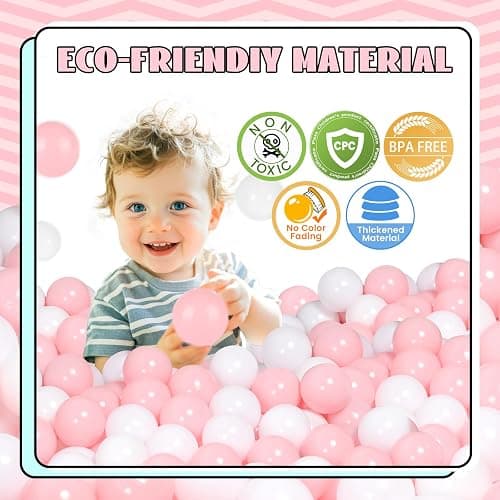 TRENDBOX Ball Pit Balls Plastic Balls for Ball Pit Pool Playpen Babies Kids Children Birthday Parties thumbnail 3