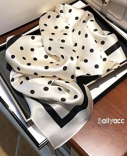 Dailyacc Hair Bandanas Scarf For Women Lightweight Fashion Neck Silk Satin Head Scarves For Sleeping Handbags Scarf thumbnail 7