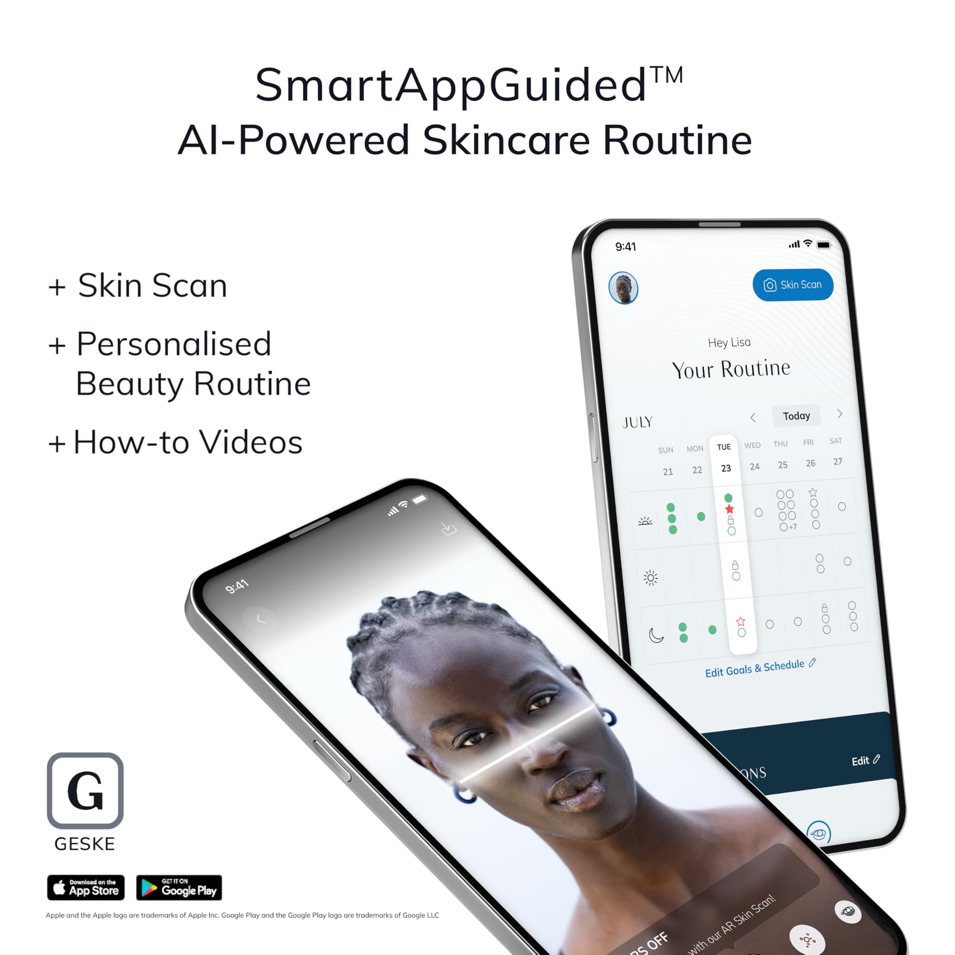GESKE | Cepillo facial SmartAppGuided™ 5 en 1 | Cepillo de limpieza facial eléctrico | Cepillo de silicona suave | Limpieza facial profesional | Dispositivo de limpieza facial | masajeador facial thumbnail 7