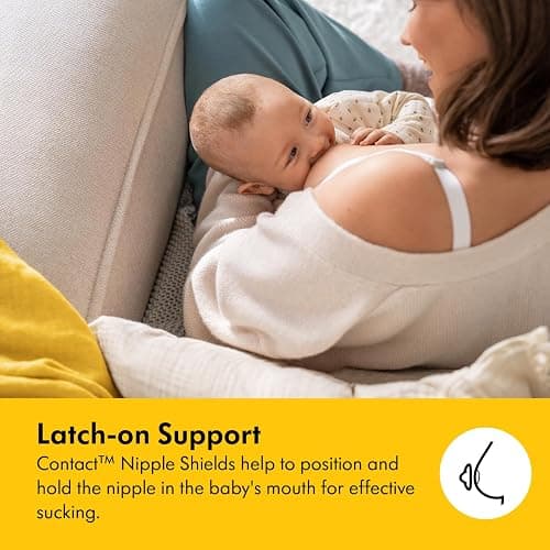 Medela Silicone Contact Nipple Shields, Soft Ultra-Thin Design, Made Without BPA, 1 Pack of 2 Shields (20 mm) and Case thumbnail 5