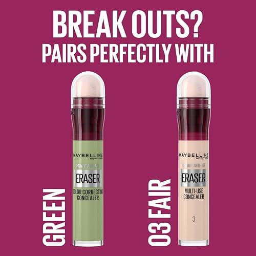 Maybelline Instant Anti-Age Eraser Eye Concealer for Face, Dark Circles, Blemish & Fine Lines Concealer, Full Coverage, Dermatologist Tested, Suitable for Sensitive Skin, Shade: 03 Fair thumbnail 5