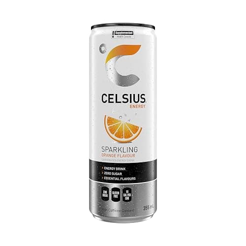 CELSIUS Sparkling Orange, Zero Sugar Energy Drink, 355ml (Pack of 12) thumbnail 5