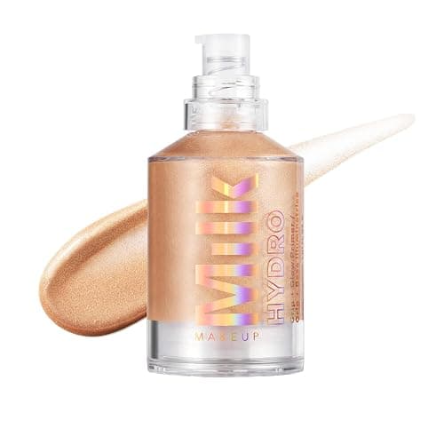 Milk Makeup Hydro Grip + Glow Primer with Hyaluronic Acid – Illuminating Face Primer Grips Makeup for Up to 12 Hours – Silicone-Free, Hydrating Formula with Radiant, Golden Finish – 1 oz - Image 1