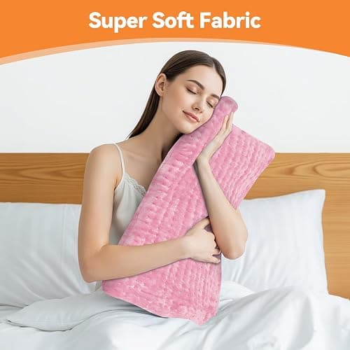 Heating Pad for Back Pain, 24''×12'' Electric Heat Pad with 9 Heat Levels & 4 Auto-Off Timers, Portable Heating Pad for Period Cramps, Shoulder, Neck, Machine Washable, Gifts for Women and Men thumbnail 4