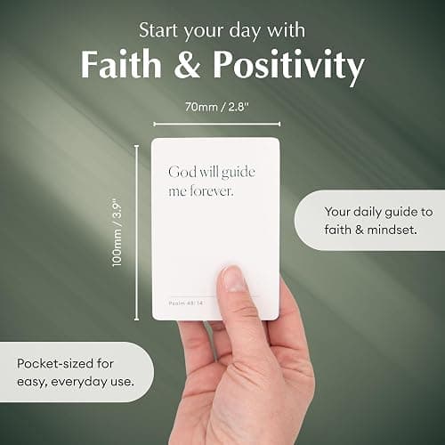 Christian Journal Co. 52 Prayer Cards | Biblical Affirmation Card Deck | Christian Verses for Women & Men | Build Positivity & Deepen Your Faith | Ideal Spiritual Gift | Presented in Quality Box thumbnail 2