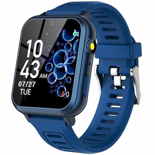 Wiszodet Kids Smart Game Watch with 24 Games HD Touch Screen Video Camera Music Player Pedometer Flashlight Alarm Clock 12/24 hr, Gifts for 5-12 Year Olds Boys - Image 1