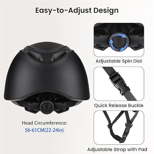 Adult Horse Riding Helmet Adjustable Vented Men Women 22"-24"/56-61cm | ASTM F1163-23 Certified, Adjustable Fit, Vented Construction, Washable Liner, Lightweight Build thumbnail 3