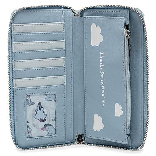 Loungefly Disney Winnie the Pooh Eeyore Zip Around Faux Leather Wallet, Multi thumbnail 4
