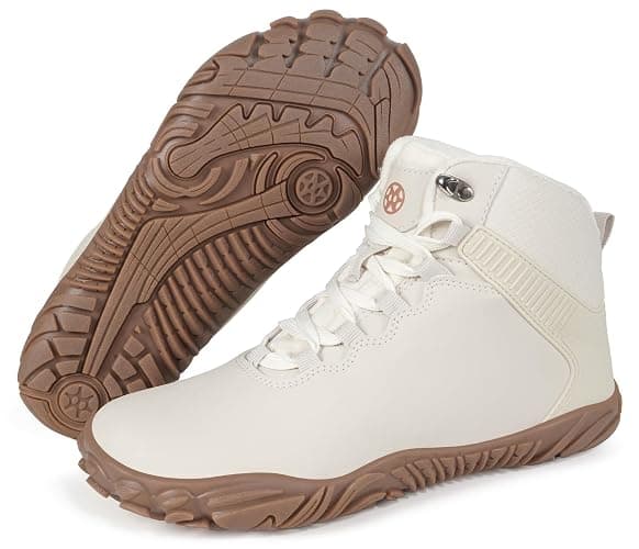 Womens Mens Barefoot Boots | Waterproof Winter Snow Boots | Warm Ankle Booties with Arch Support | Wide Width Hike Work Shoes | Zero Drop Sole | thumbnail 7
