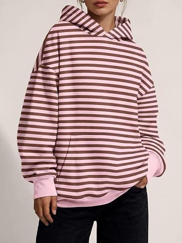 Trendy Queen Women Oversized Hoodies Fall Outfits | Gentle Skin Feel, Aesthetic Drop Shoulder, Large Kangaroo Pocket, Seamless Daily Outfit Match thumbnail 2