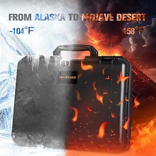 Pistol Gun Case for Multi Handguns - Hold Multiple Pistols & Magazines, Pre-cut Waterproof Hard Shell Gun Box, TSA Approved Pistol Case for SIG Sauer, Smith & Wesson, for Colt, for Revolver, for Glock thumbnail 6