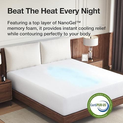 Novilla Queen Size Mattress, 14 inch Gel Memory Foam Mattress, Queen Mattresses for Cooling Night Sleep & Pressure Relief, CertiPUR-US Certified thumbnail 3