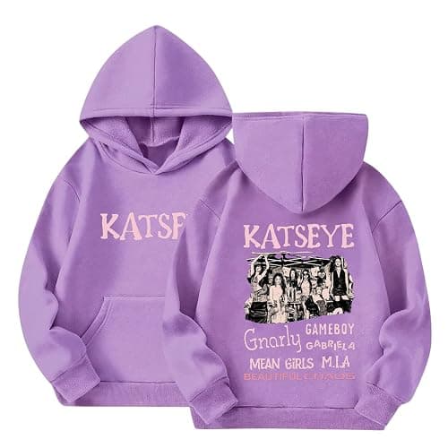 YLDBWDX Kids Katseye Hoodies Katseye Merch Graphic Sweatshirts Long Sleeve Hoodie - Image 1