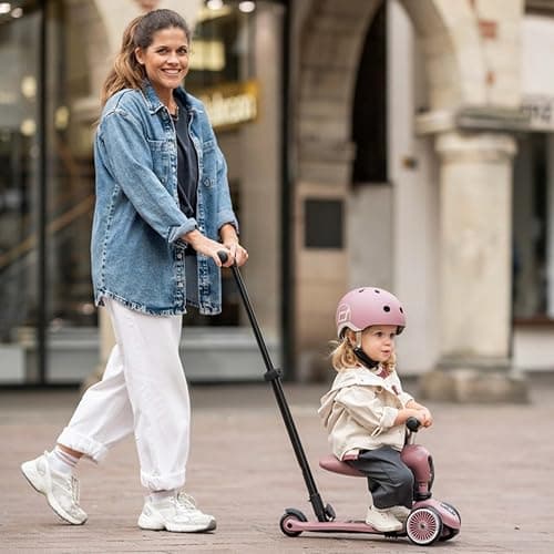 Scoot & Ride Highwaykick 1 Push and Go Kickboard mit Sitz Kinderroller Scooter 2in1 Laufrad mit Lenkstange ab 1 2 Jahren mitwachsend Höhenverstellbar werkzeuglos thumbnail 5