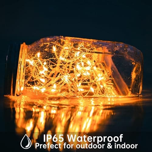 Yiaht 12 Pack Fairy Lights Battery Operated String Lights 7 Feet 20 Led Waterproof Christmas Lights Silver Wire Firefly Starry Moon Lights for Bedroom DIY Party Wedding Patio Christmas thumbnail 4