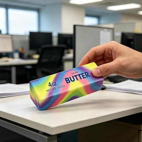 Butter Stick Fidget Toy, Slow Rebound Cute Butter Squeeze Stress Balls,Slow Rising Portable Squishy for Adults Anxiety & Stress Relief, Sensory Gifts for Office, Home thumbnail 7