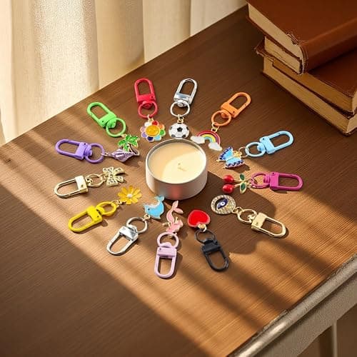 KJML DIY Keychain clip 60pcs Swivel Snap Lobster Claw Keychain Clasps Lanyard Hardware Key Chain Hooks for Bag Charm thumbnail 5