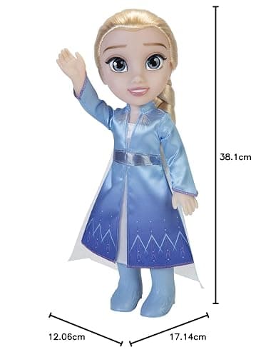 Disney Princesse - Poupée 38cm Elsa La Reine des Neiges - Licence Officielle Disney - Collection Mon Amie Princesse - avec Robe de Voyage et Accessoires - Cadeau Magique - Cadeau Enfants Dès 3 Ans thumbnail 3